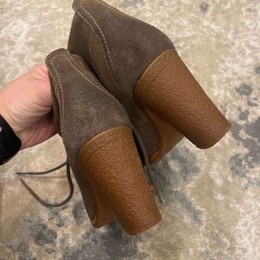 Timberland Glancy Chukka Heels Ankle Boots Women Shoes Size 9 - Picture 4 of 9